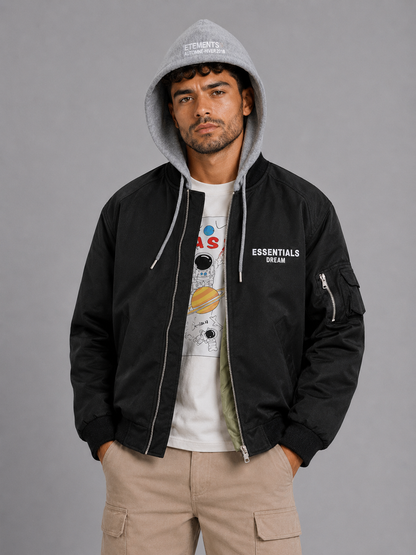 Street Style Stand Collar Jacket