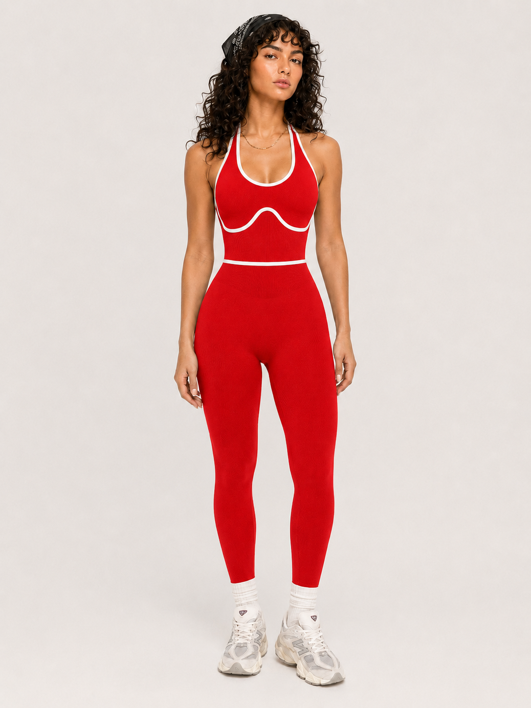 Moisture-Wicking Fitness Jumpsuit