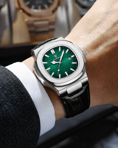 PD Prestige Nautilus Style Green Dial Watch