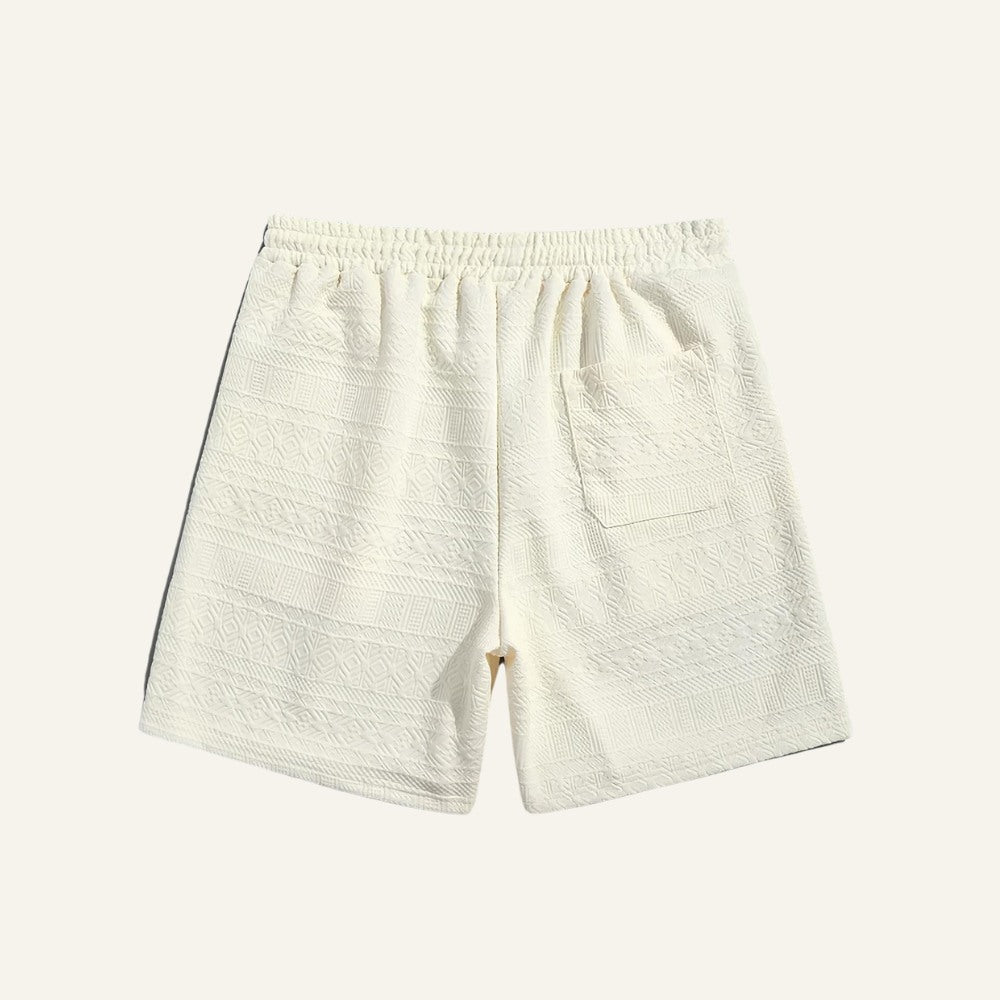 Textured Shirt Shorts Set Old Money Fit