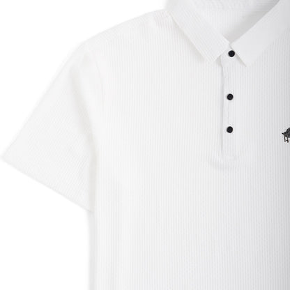 Soffice Men's Short Sleeve Polo Shirt – Casual Slim Fit