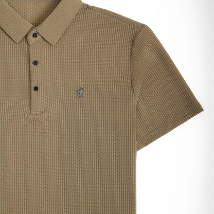 Soffice Men's Short Sleeve Polo Shirt – Casual Slim Fit