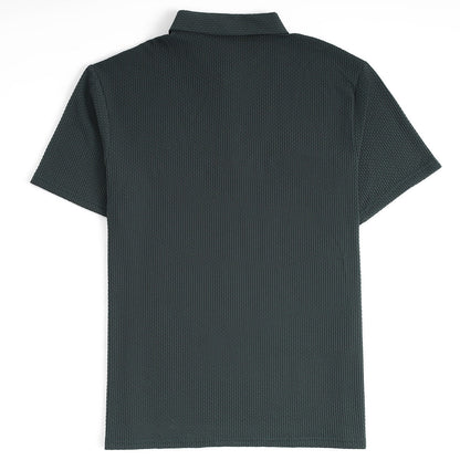 Soffice Men's Short Sleeve Polo Shirt – Casual Slim Fit
