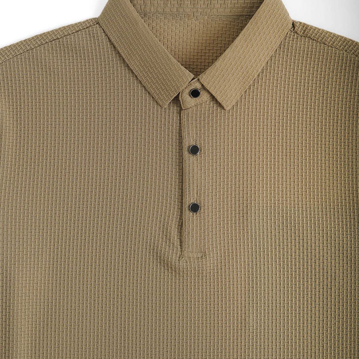 Soffice Minimale Men's Long Sleeve Polo Shirt – Slim Fit