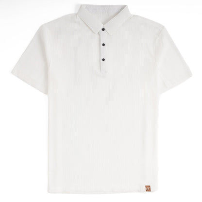 Soffice Minimale Men's Polo Shirt – Slim Fit Short Sleeve