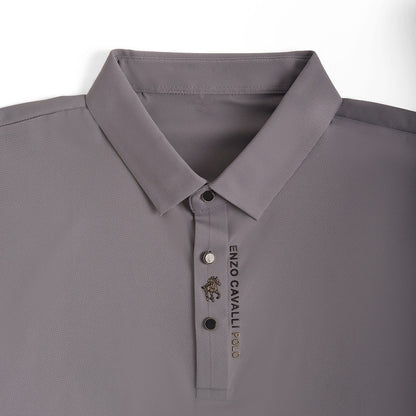 Cavaliere Men's Short Sleeve Polo Shirt – Breathable Slim Fit