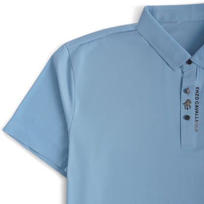 Cavaliere Men's Short Sleeve Polo Shirt – Breathable Slim Fit