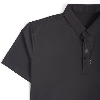 Cavaliere Men's Short Sleeve Polo Shirt – Breathable Slim Fit