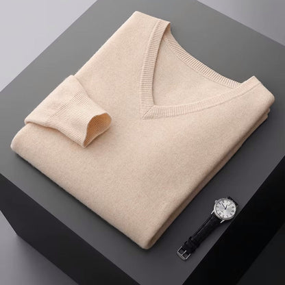Aria Men's Merino Wool Sweater – Classic Lightweight Knit