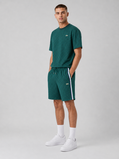 Green Cotton T-Shirt & Shorts Set