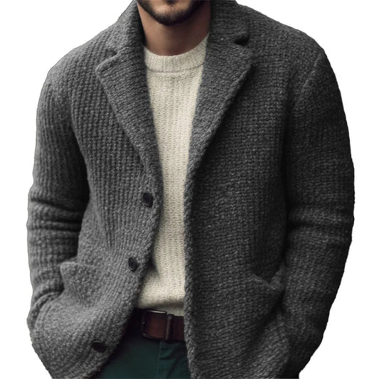 Men’s regular-fit cardigan with buttons | Derek