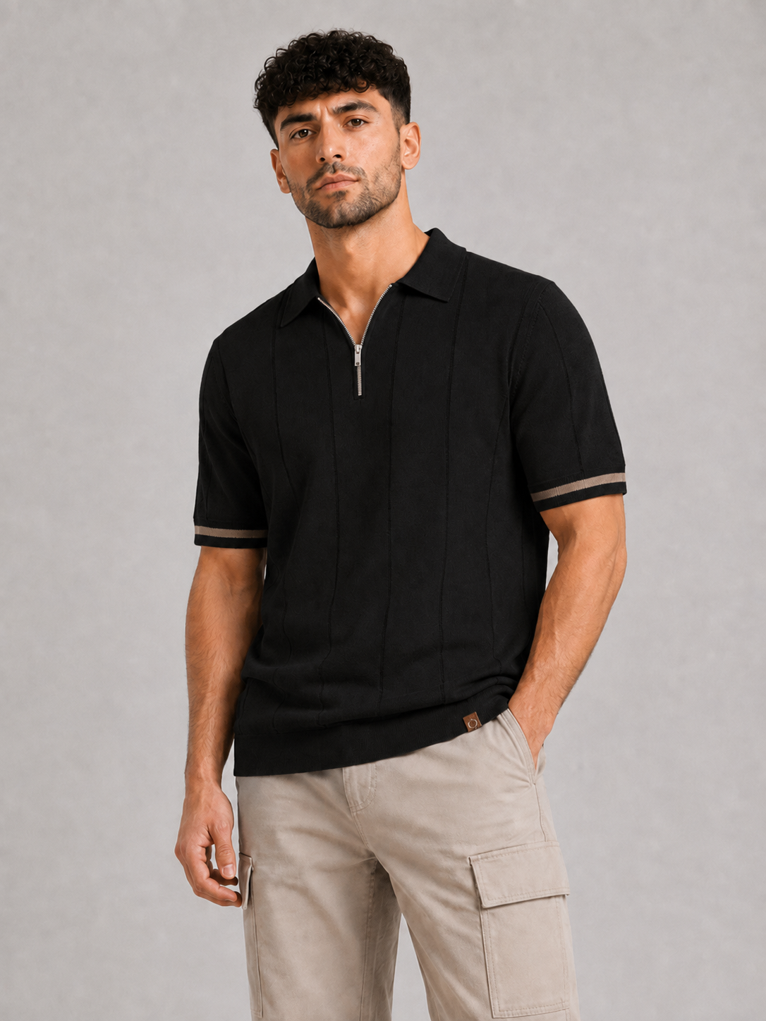 Short-Sleeve Viscose Blend Top