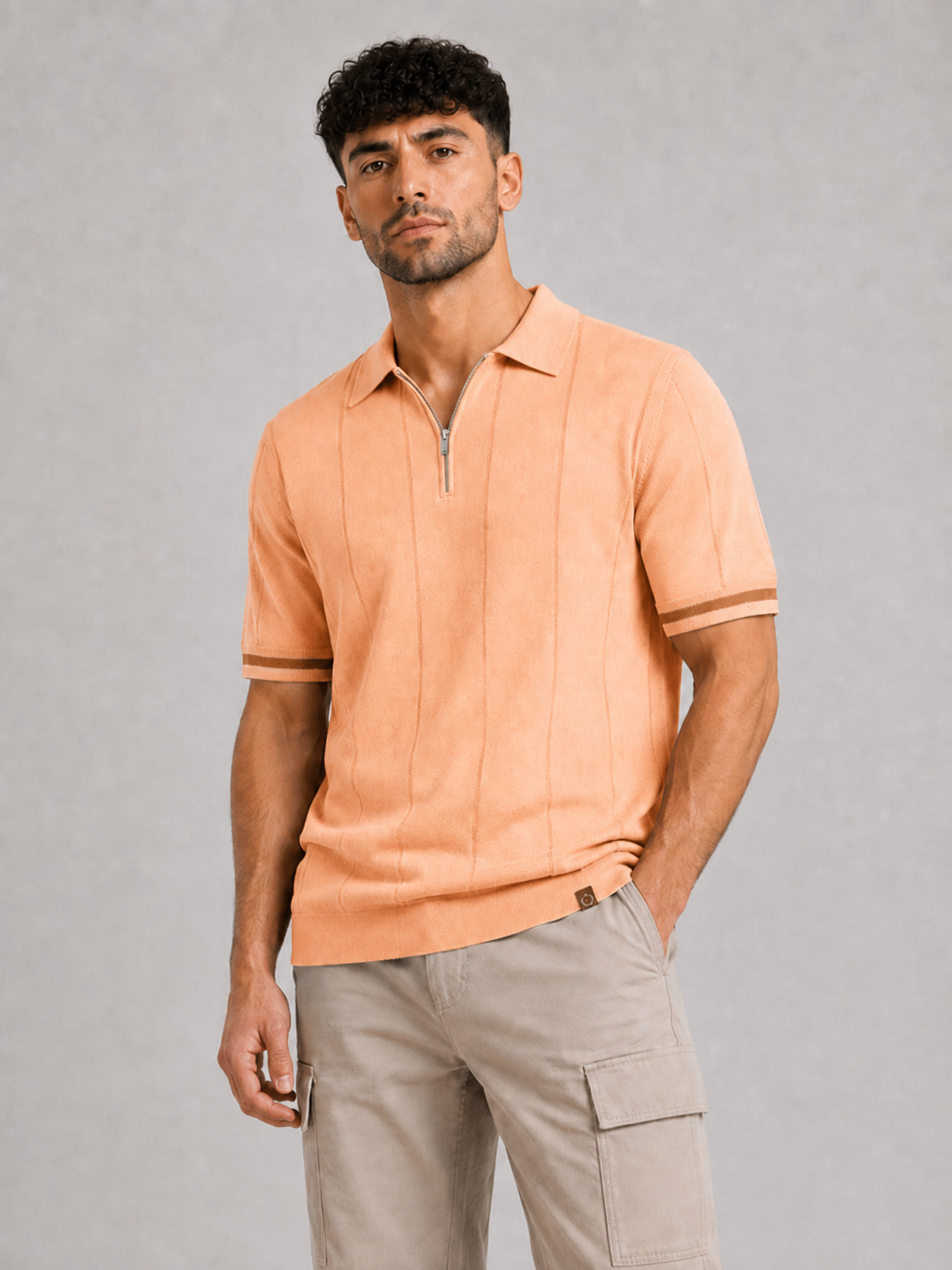 Short-Sleeve Viscose Blend Top