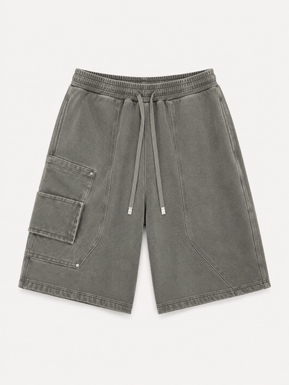 Straight-Leg Cotton Casual Shorts