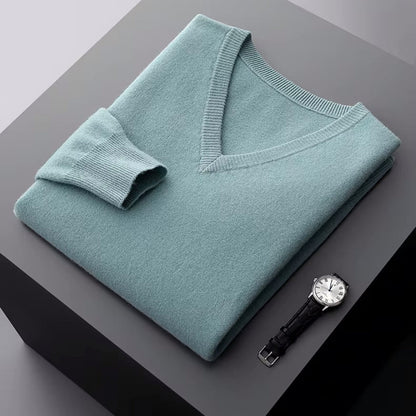 Aria Men's Merino Wool Sweater – Classic Lightweight Knit