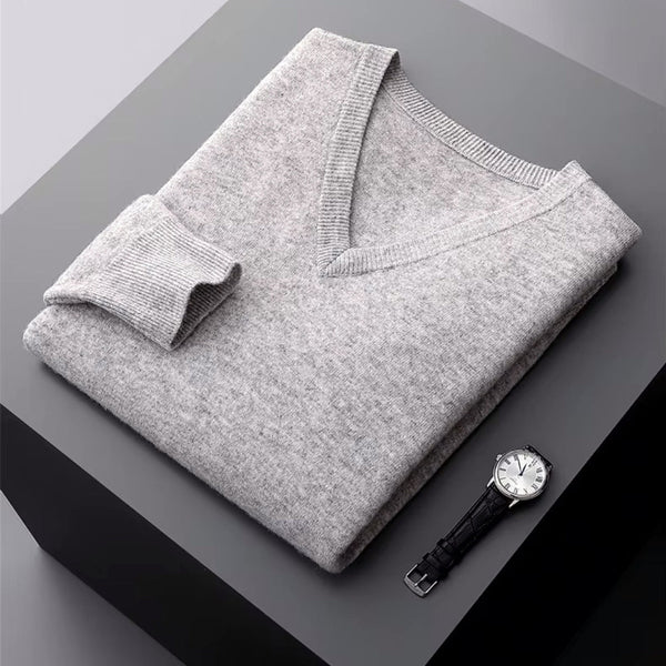 Aria Men's Merino Wool Sweater – Classic Lightweight Knit