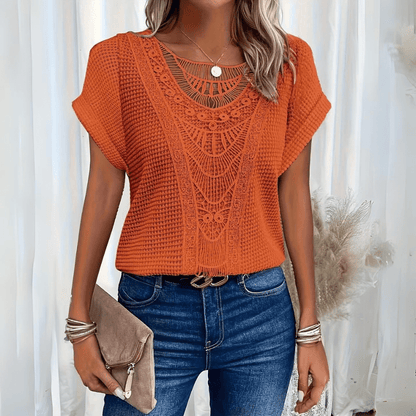 Elegant Ibiza-style relaxed top for women | Simone