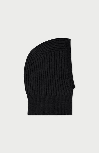 Merino Cashmere Ribbed Open Face Balaclava