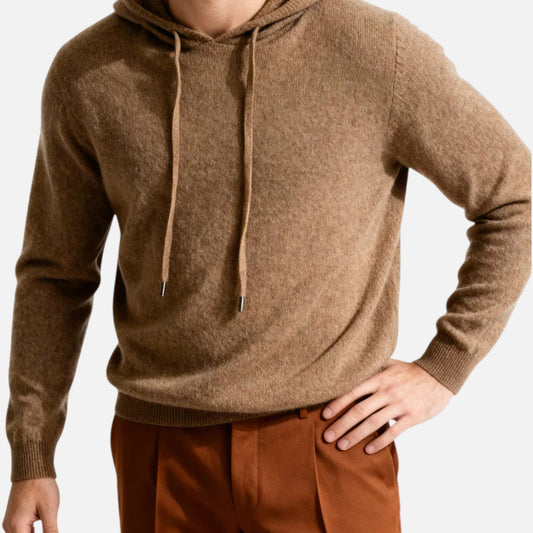 Classic cashmere everyday hoodie for men