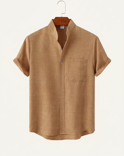Mandarin Shirt Refined Escape