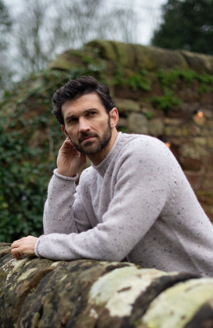 Mens British Wool Fishermans Crew Neck Jumper