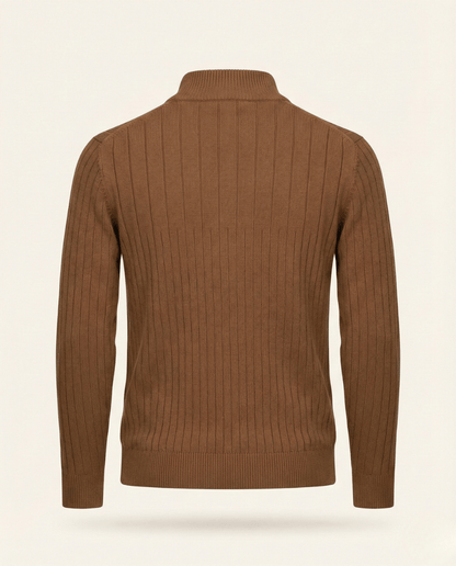 Quarter-Zip Sweater Ribbed Heritage