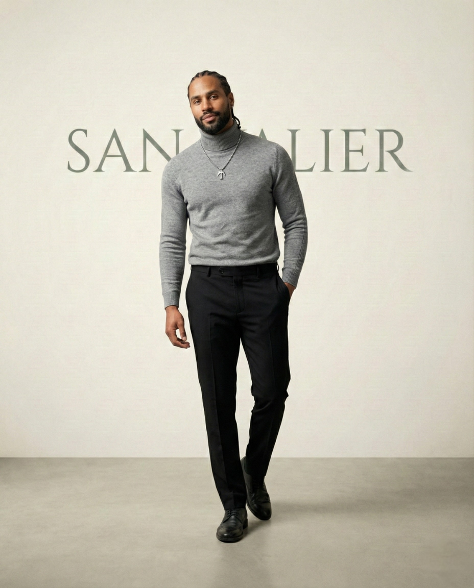 Pullover Sweater Refined Neck