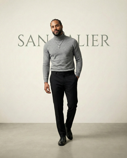 Pullover Sweater Refined Neck
