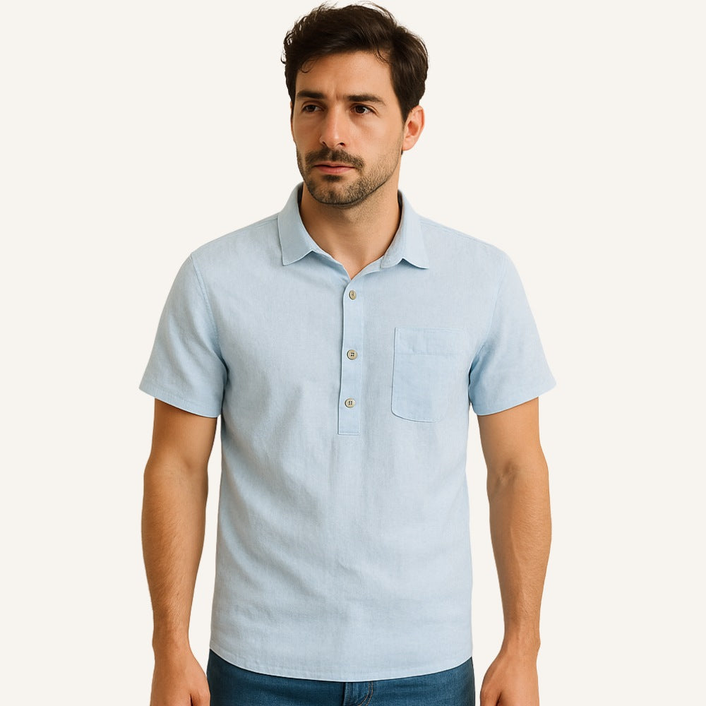 Linen Polo Shirt Salerno Heritage