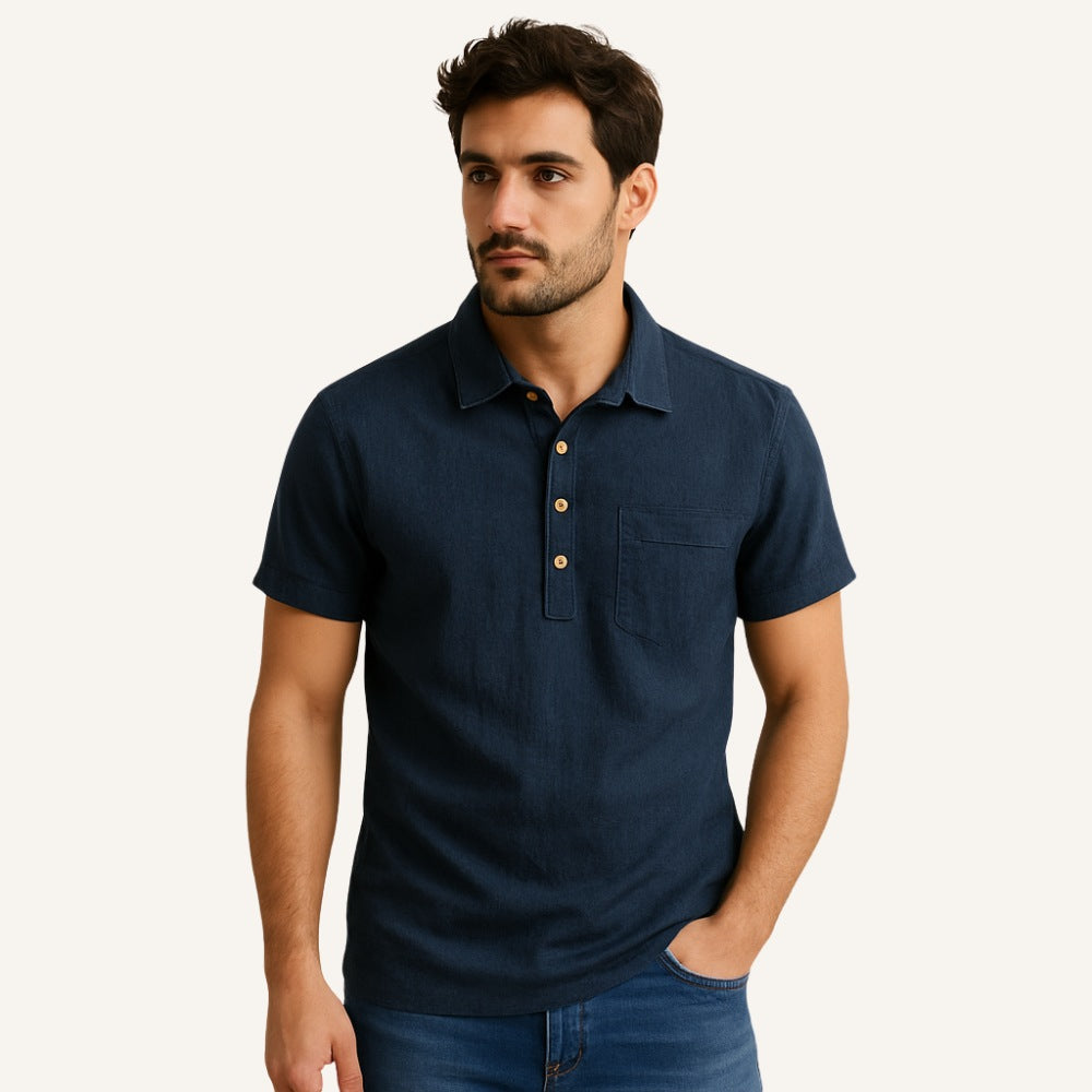 Linen Polo Shirt Salerno Heritage