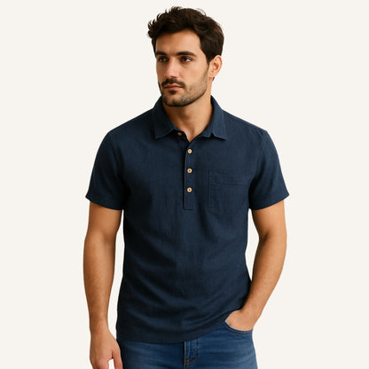 Linen Polo Shirt Salerno Heritage
