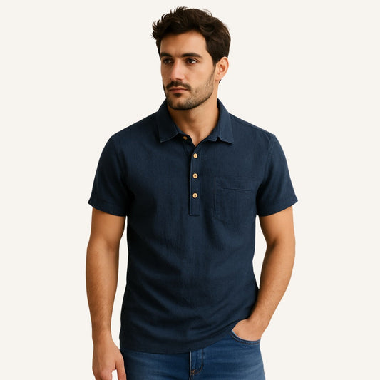 Linen Polo Shirt Salerno Heritage