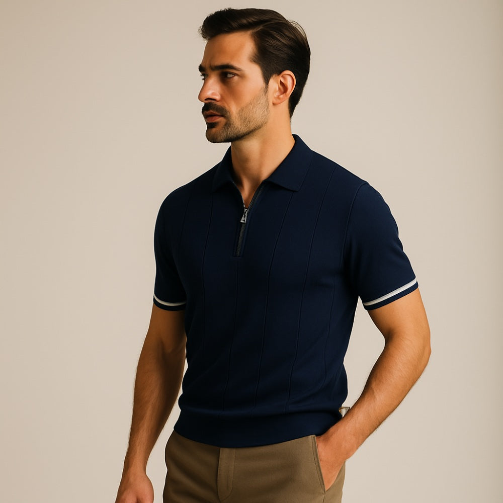 Polo Shirt Riviera Zip Knit