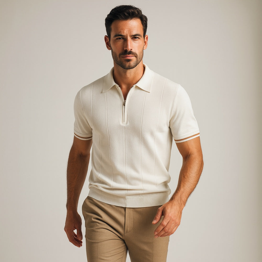 Polo Shirt Riviera Zip Knit
