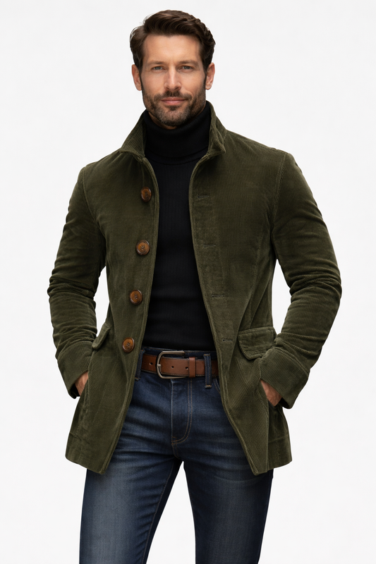 Men’s slim-fit corduroy coat | Emerson