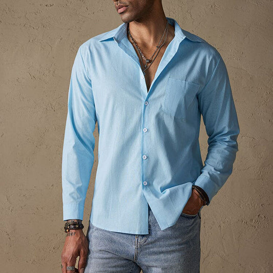 Casual shirt with traditional collar for men | Matteo