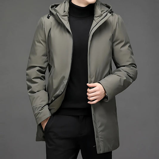 Long insulated warm winter jacket for men | Tristan