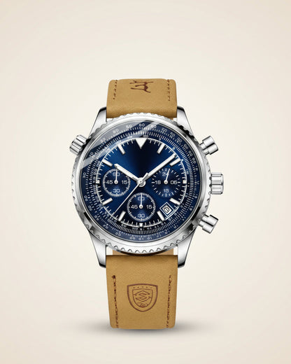 Men's Chronograph Leather Watch - Bellatour