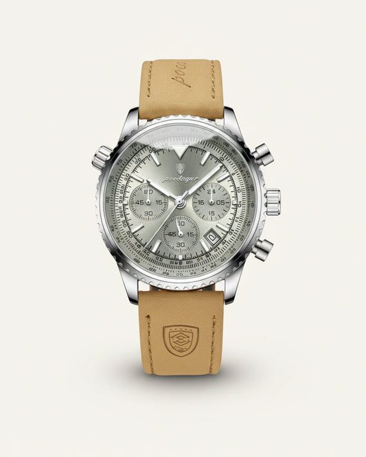 Men's Chronograph Leather Watch - Bellatour