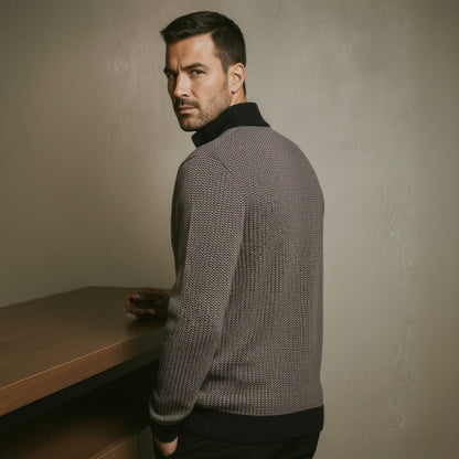 Quarter-Zip Sweater Heritage Weave