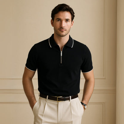 Polo Shirt Signature Zip