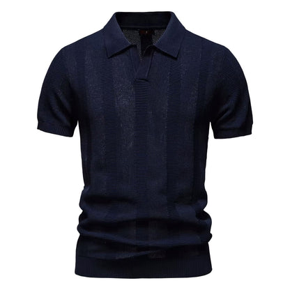 Verona Forte Men's Mesh Polo Shirt – Breathable Slim Fit