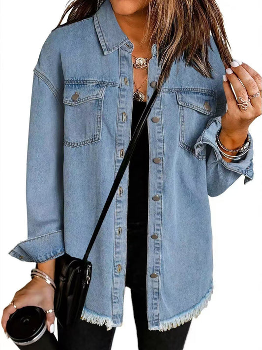 Classic signature denim everyday jacket for women | Katja