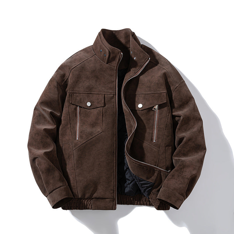 Korean Style Stand Collar Jacket
