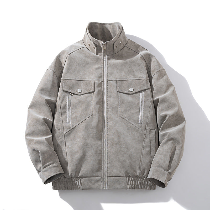 Korean Style Stand Collar Jacket