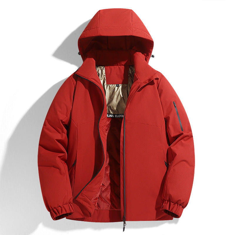 Unisex Detachable Hood Polyester Jacket