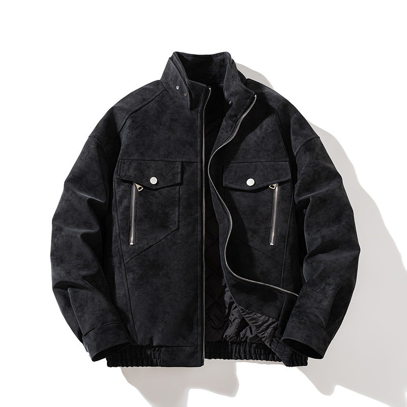 Korean Style Stand Collar Jacket