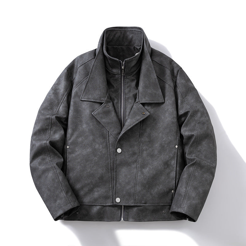 PU Lapel Jacket