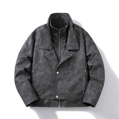 PU Lapel Jacket