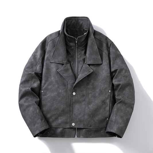 PU Lapel Jacket